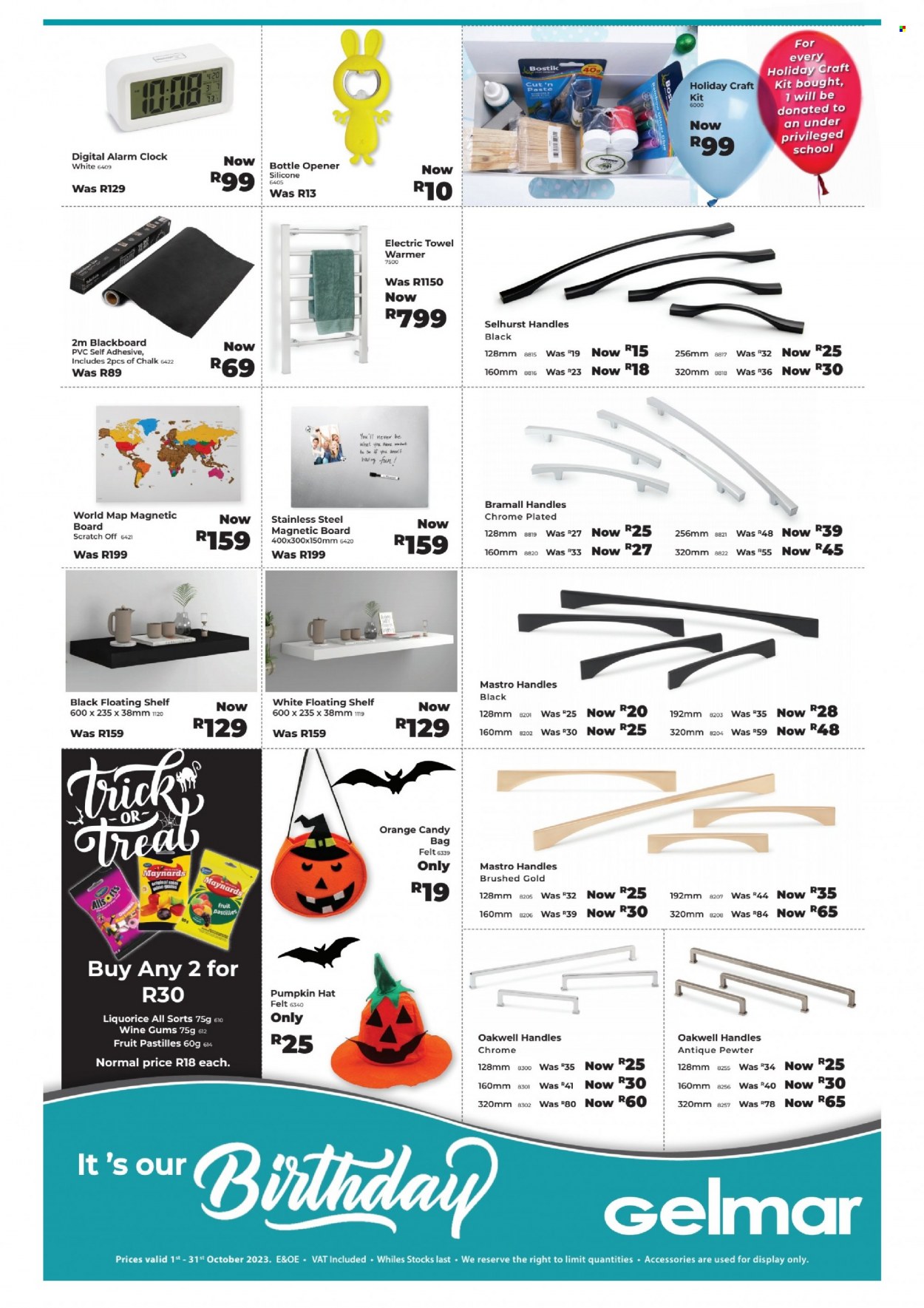 Gelmar specials - 01/10/2023 - 31/10/2023. Page 1