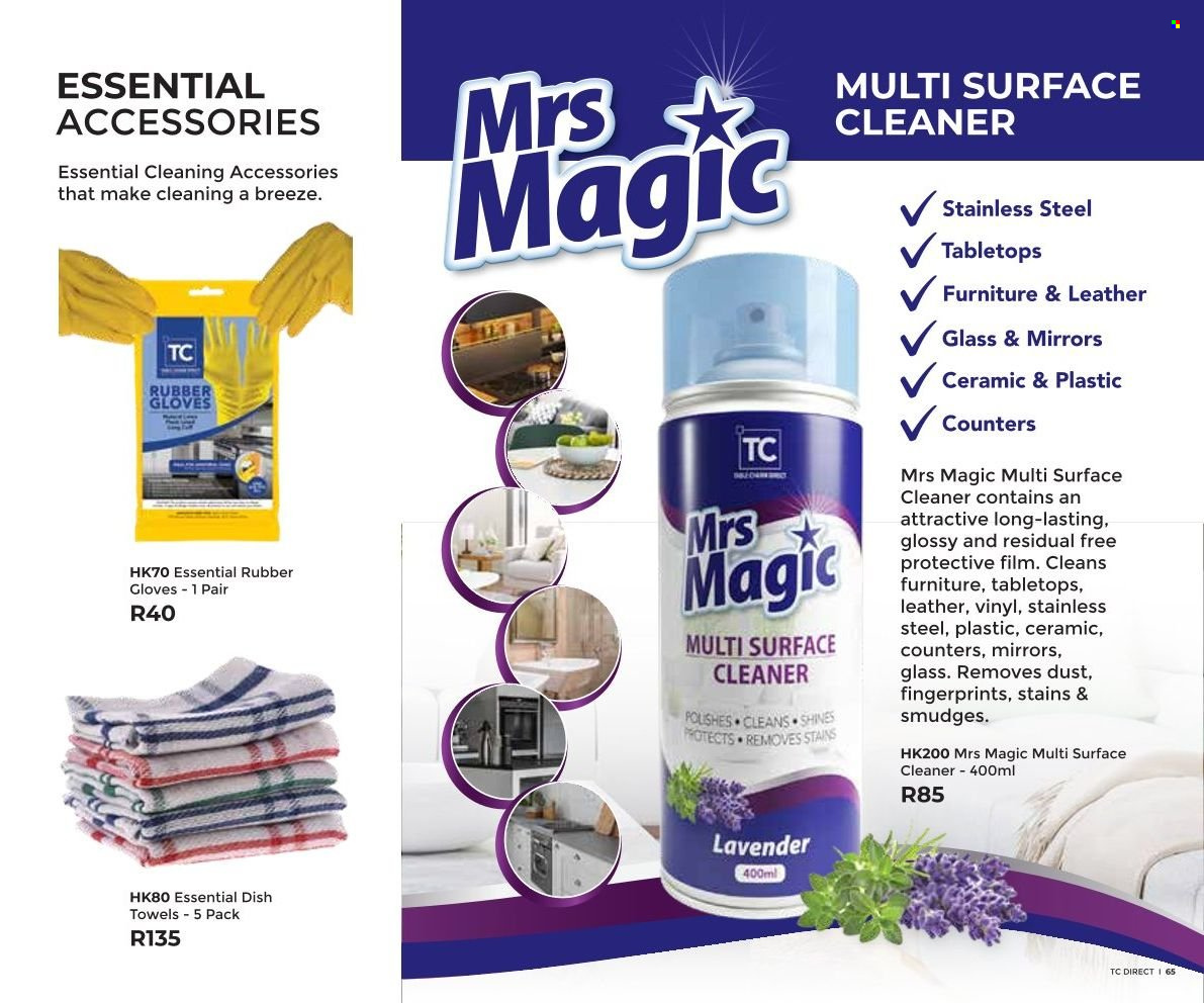 Table Charm Direct specials. Page 65