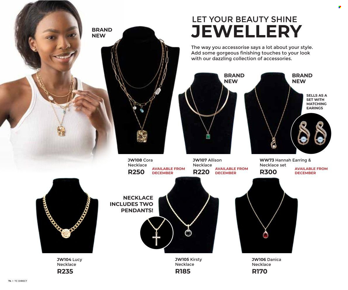 Table Charm Direct specials. Page 74