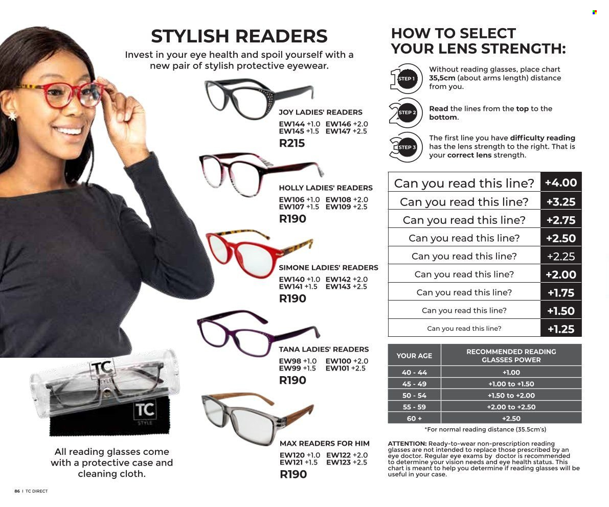 Table Charm Direct specials. Page 86