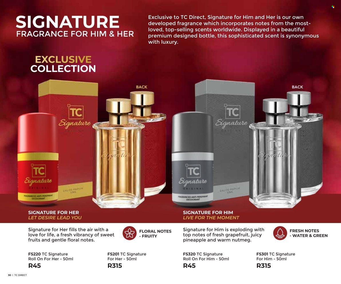 Table Charm Direct specials. Page 90