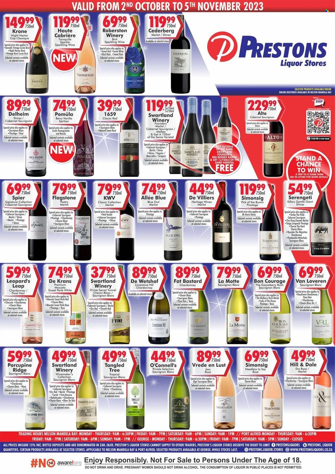 Prestons Liquor Stores specials - 02/10/2023 - 05/11/2023. Page 1
