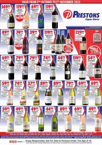Prestons Liquor Stores catalogue  - 02/10/2023 - 05/11/2023.