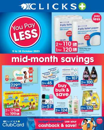 Clicks catalogue  - 05/10/2023 - 18/10/2023.