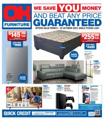 OK Furniture catalogue  - 09/10/2023 - 22/10/2023.