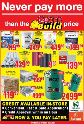 Boxer catalogue  - 09/10/2023 - 22/10/2023.