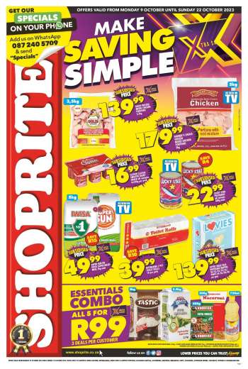 Shoprite catalogue  - 09/10/2023 - 22/10/2023.