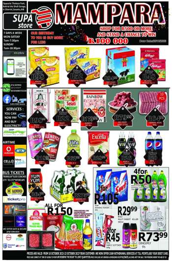 Supa Store catalogue  - 10/10/2023 - 22/10/2023.