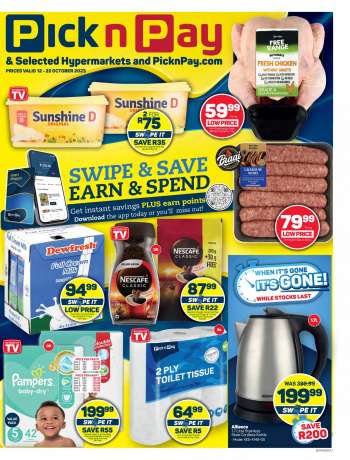 Pick n Pay catalogue  - 12/10/2023 - 22/10/2023.