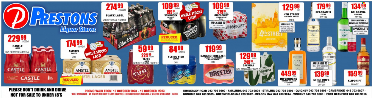 Prestons Liquor Stores specials - 13/10/2023 - 19/10/2023. Page 1