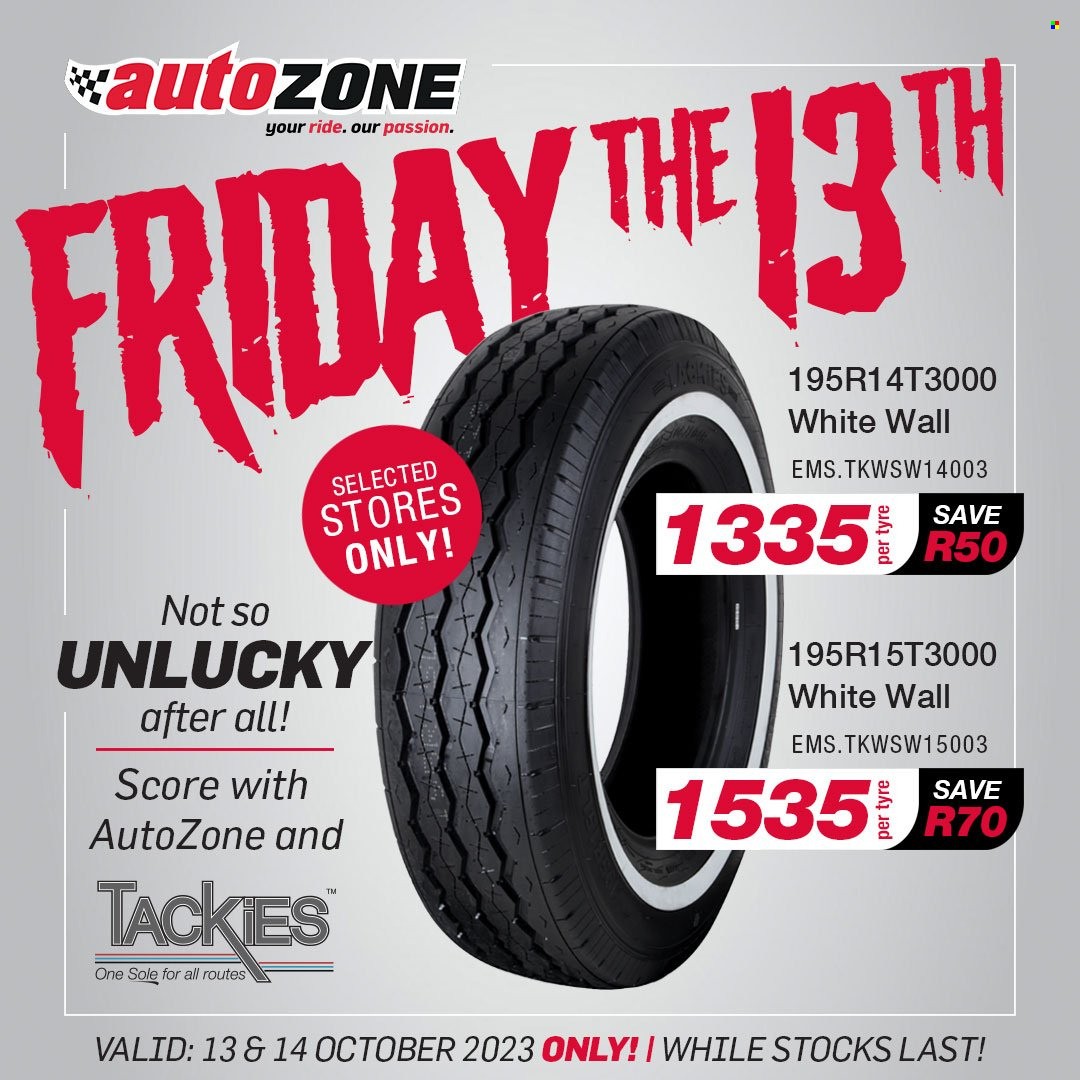 AutoZone specials - 13/10/2023 - 14/10/2023. Page 1