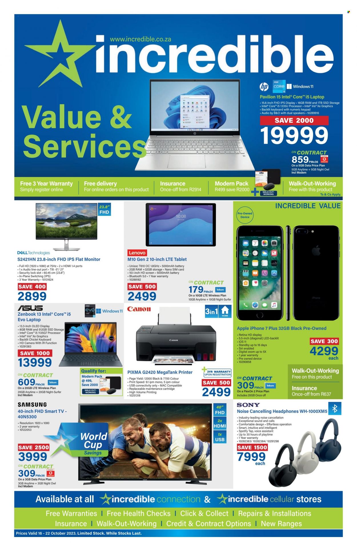 Incredible Connection specials - 16/10/2023 - 22/10/2023. Page 1
