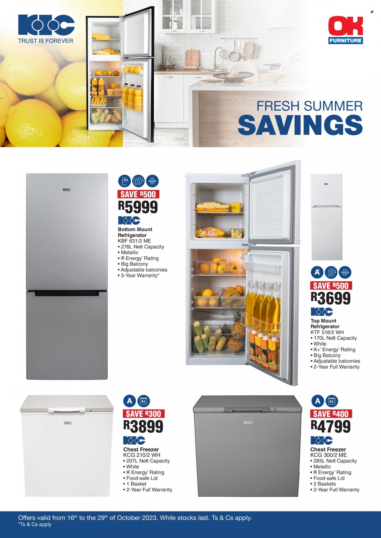 OK Furniture specials - 16/10/2023 - 29/10/2023. Page 1