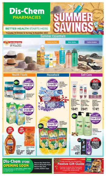 Dis-Chem catalogue  - 19/10/2023 - 12/11/2023.
