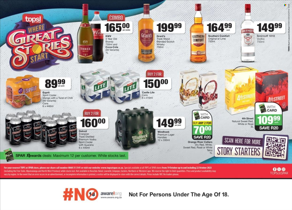 TOPS at SPAR specials - 19/10/2023 - 22/10/2023. Page 1