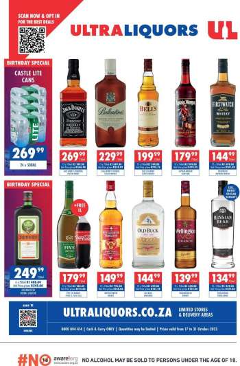 Ultra Liquors catalogue  - 17/10/2023 - 31/10/2023.