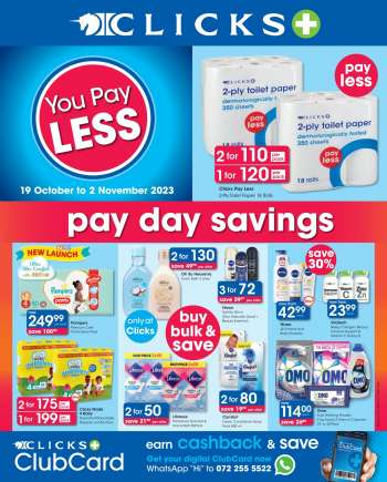 Clicks catalogue  - 19/10/2023 - 02/11/2023.
