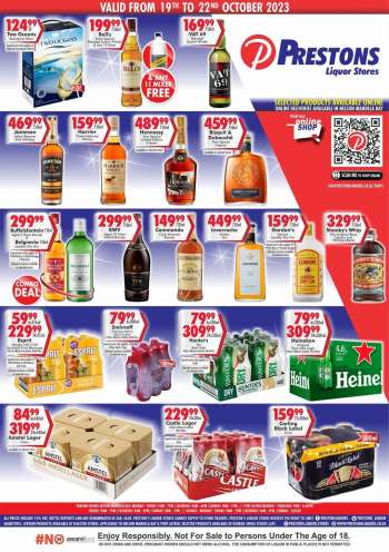 Prestons Liquor Stores catalogue  - 19/10/2023 - 22/10/2023.