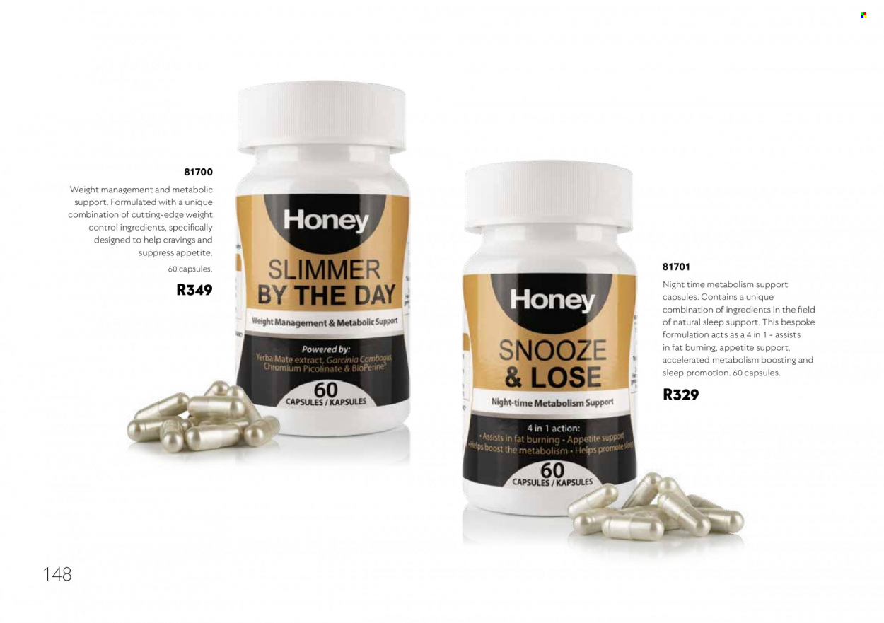 Honey specials. Page 150