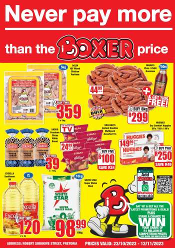Boxer catalogue  - 23/10/2023 - 12/11/2023.