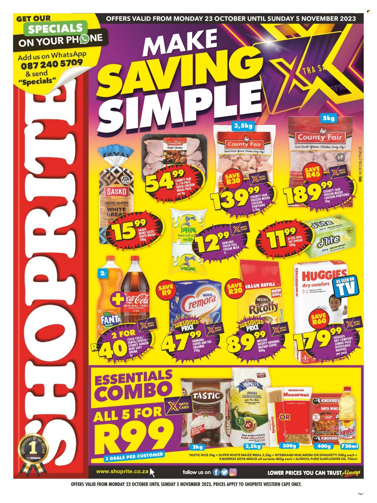 Shoprite specials - 23/10/2023 - 05/11/2023. Page 1
