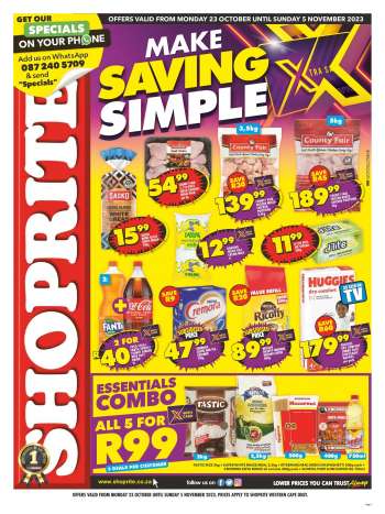 Shoprite catalogue  - 23/10/2023 - 05/11/2023.