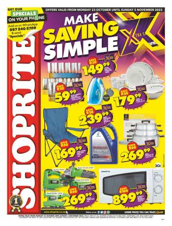 Shoprite catalogue  - 23/10/2023 - 05/11/2023.