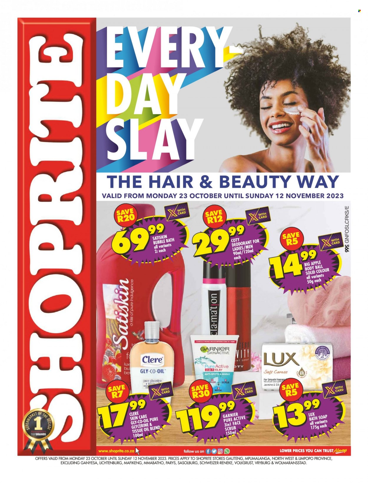 Shoprite specials - 23/10/2023 - 12/11/2023. Page 1