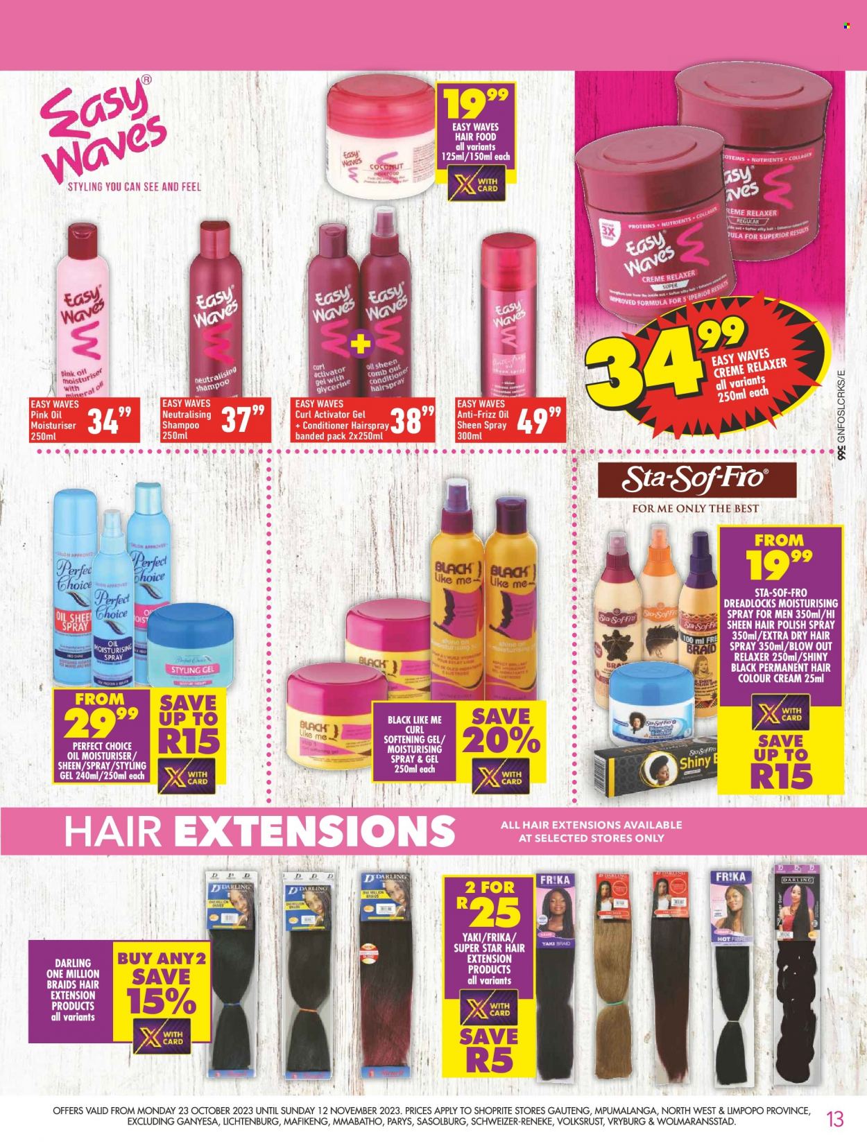 Shoprite specials - 23/10/2023 - 12/11/2023. Page 13