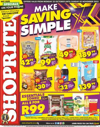 Shoprite catalogue  - 23/10/2023 - 05/11/2023.