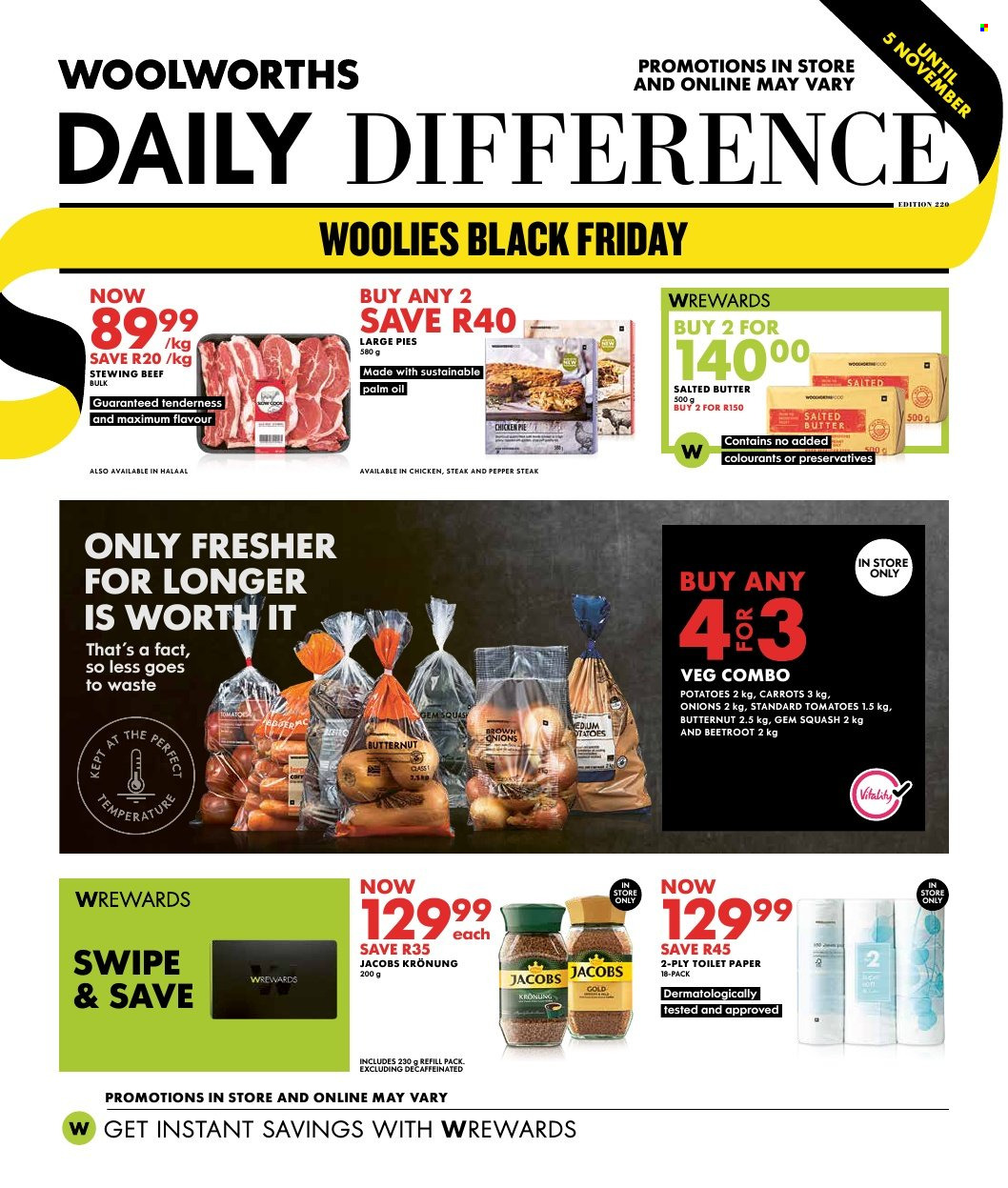 Woolworths specials - 23/10/2023 - 05/11/2023. Page 1