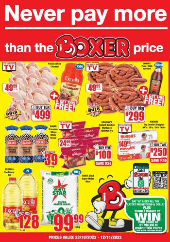 Boxer catalogue  - 23/10/2023 - 12/11/2023.