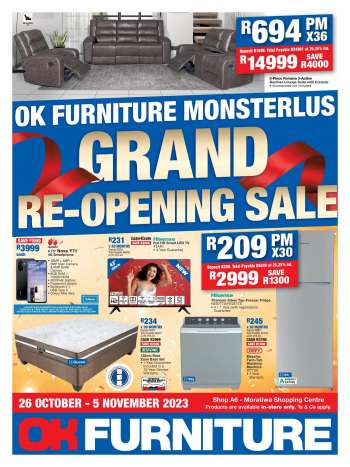 OK Furniture catalogue  - 26/10/2023 - 05/11/2023.