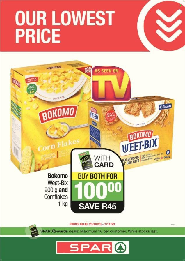 SPAR specials - 23/10/2023 - 07/11/2023. Page 1