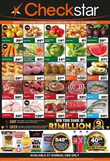 Checkstar catalogue  - 26/10/2023 - 27/10/2023.
