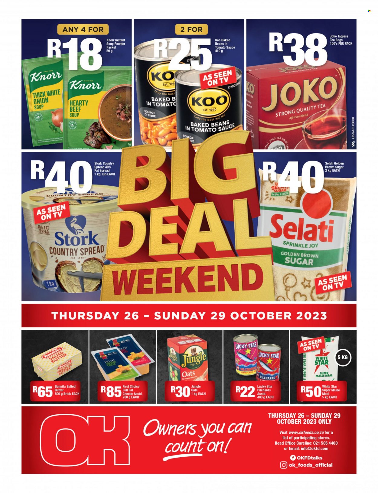 OK Foods specials - 26/10/2023 - 29/10/2023. Page 1