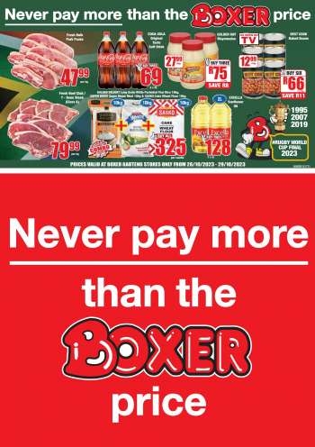 Boxer catalogue  - 26/10/2023 - 29/10/2023.