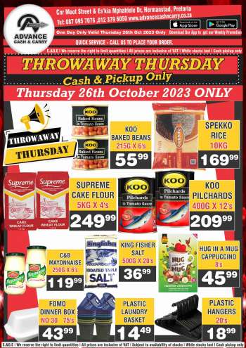 Advance Cash & Carry catalogue  - 26/10/2023 - 26/10/2023.