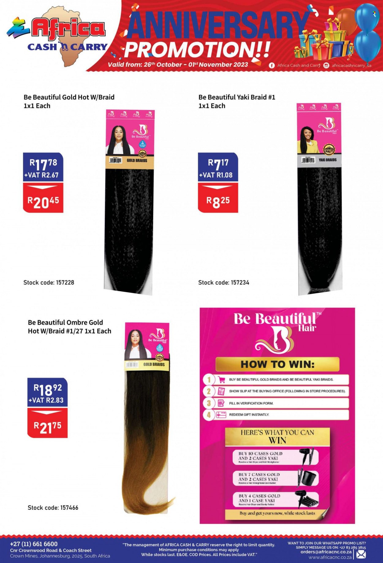 Africa Cash & Carry specials - 26/10/2023 - 01/11/2023. Page 27