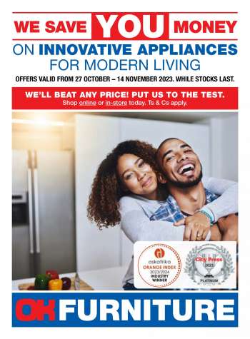OK Furniture catalogue  - 27/10/2023 - 14/11/2023.