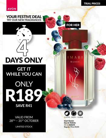 Avon catalogue  - 28/10/2023 - 31/10/2023.