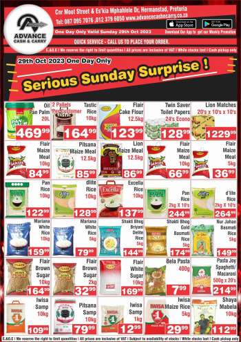 Advance Cash & Carry catalogue  - 29/10/2023 - 29/10/2023.