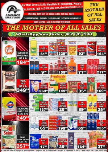 Advance Cash & Carry catalogue  - 30/10/2023 - 01/11/2023.