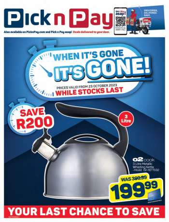 Pick n Pay catalogue  - 23/10/2023 - 07/11/2023.
