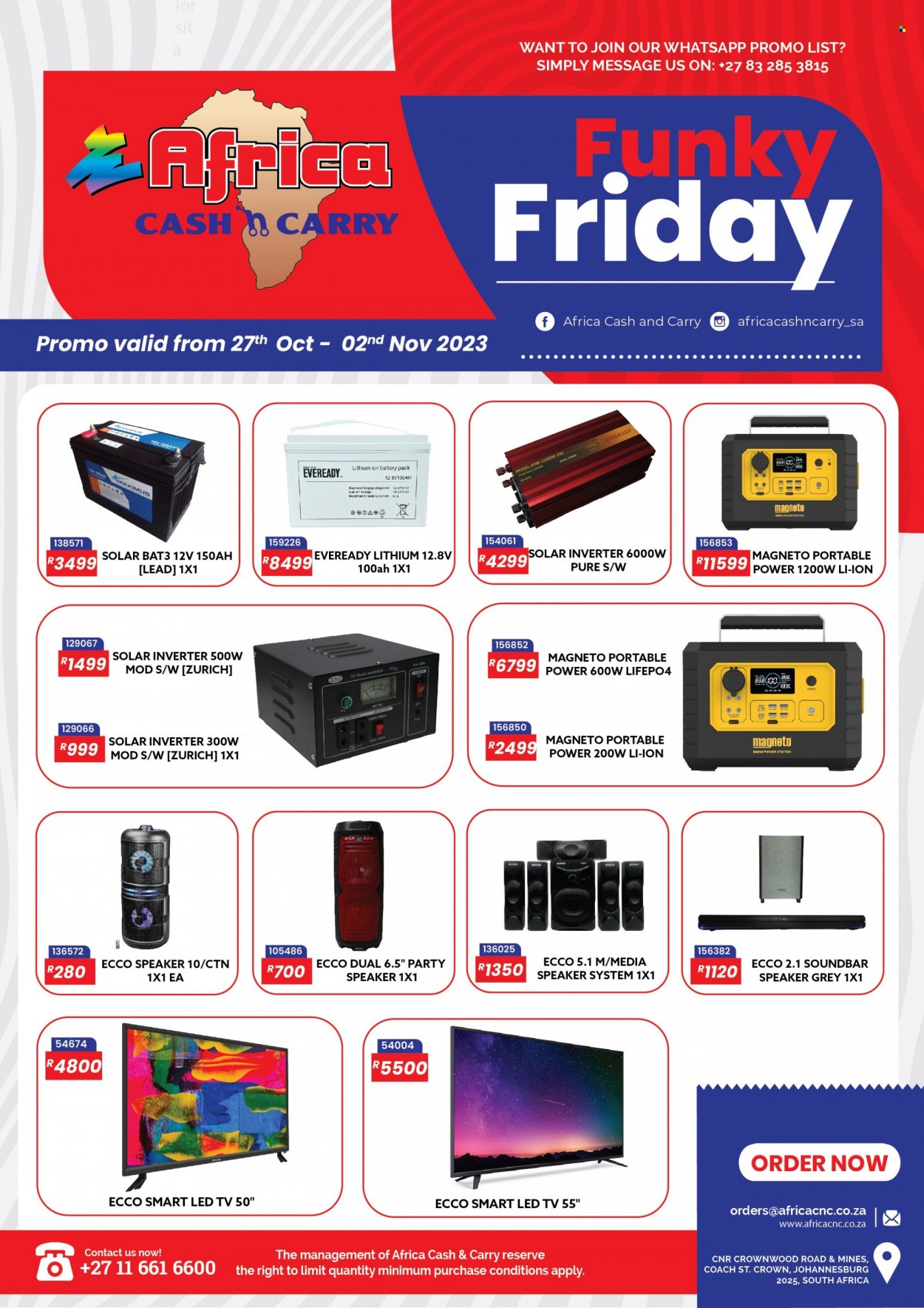 Africa Cash & Carry specials - 27/10/2023 - 02/11/2023. Page 1