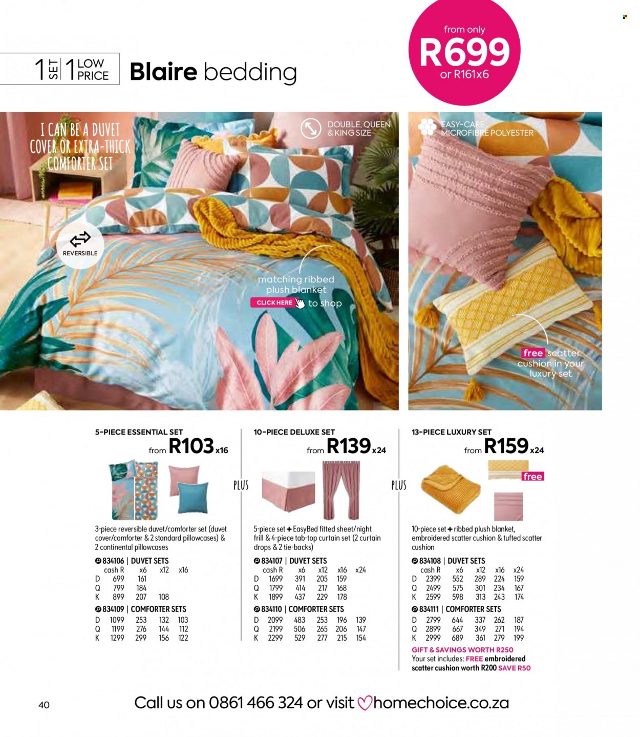 HomeChoice specials. Page 40