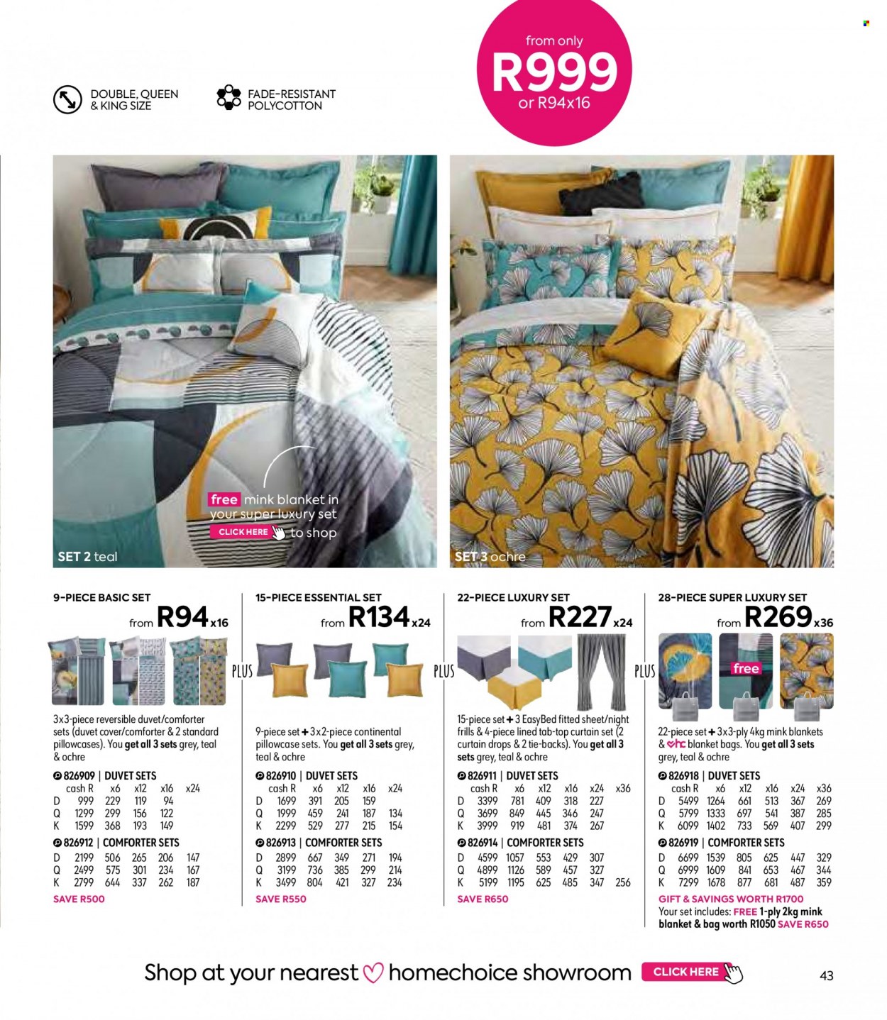 HomeChoice specials. Page 43