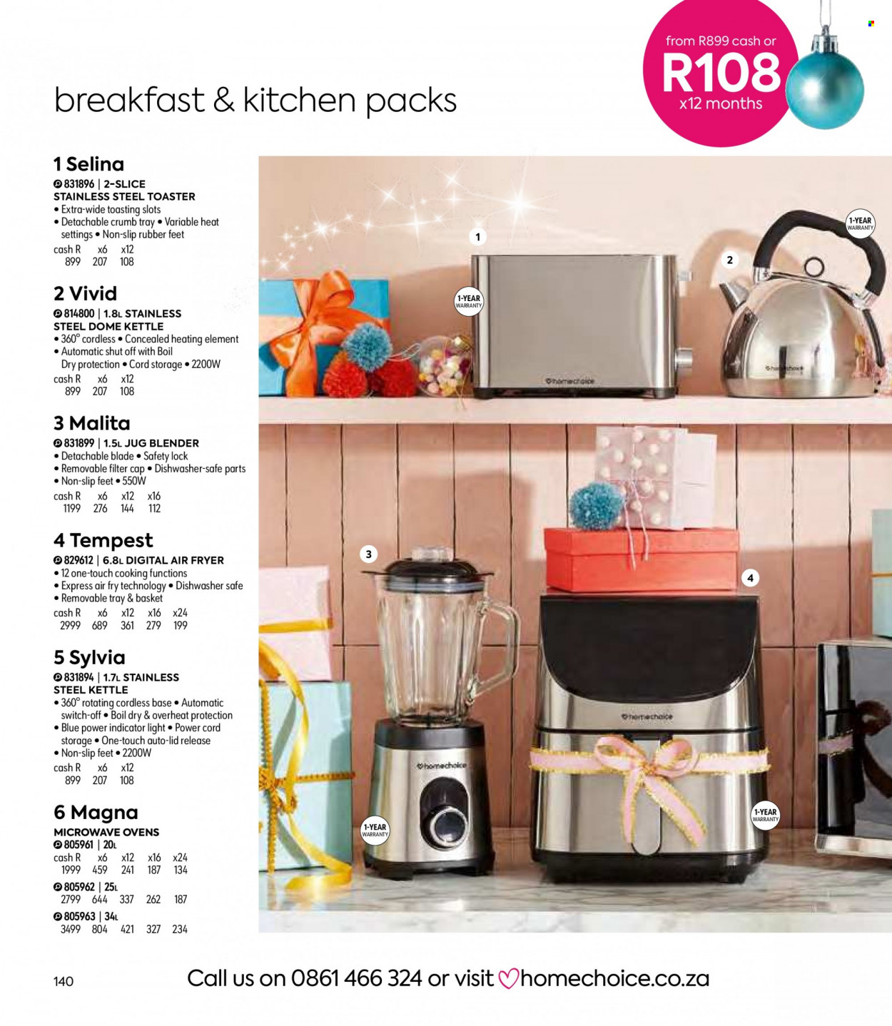 HomeChoice specials. Page 140