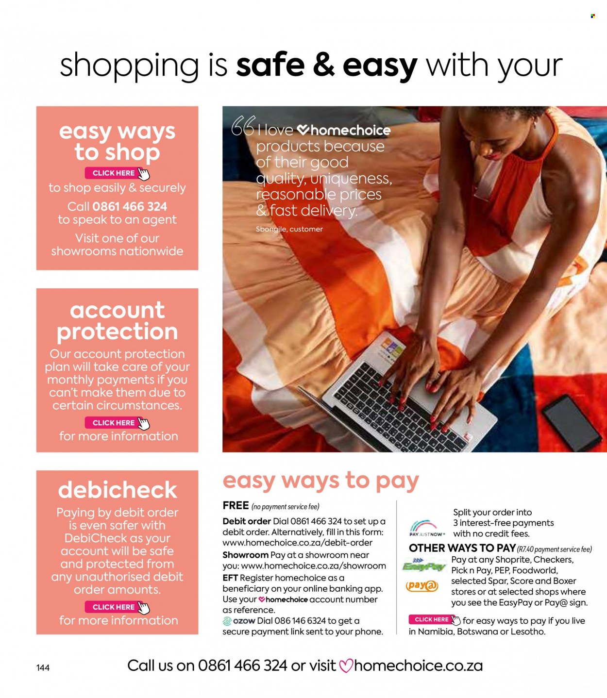 HomeChoice specials. Page 144