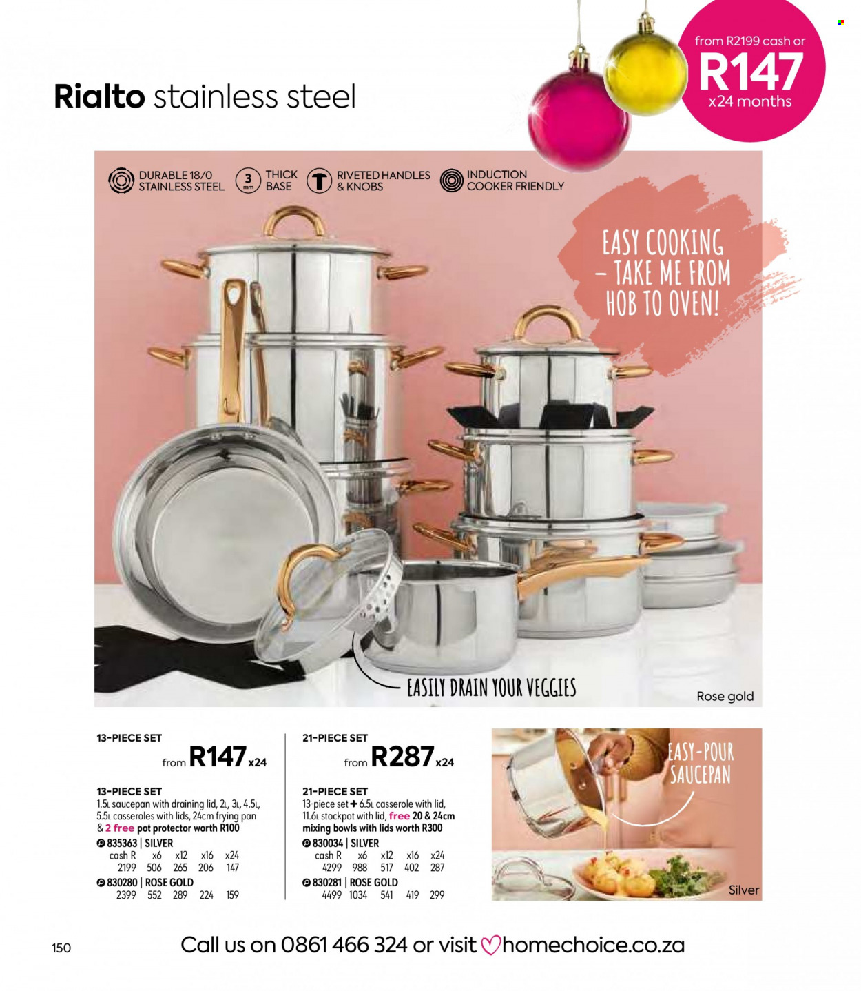 HomeChoice specials. Page 150
